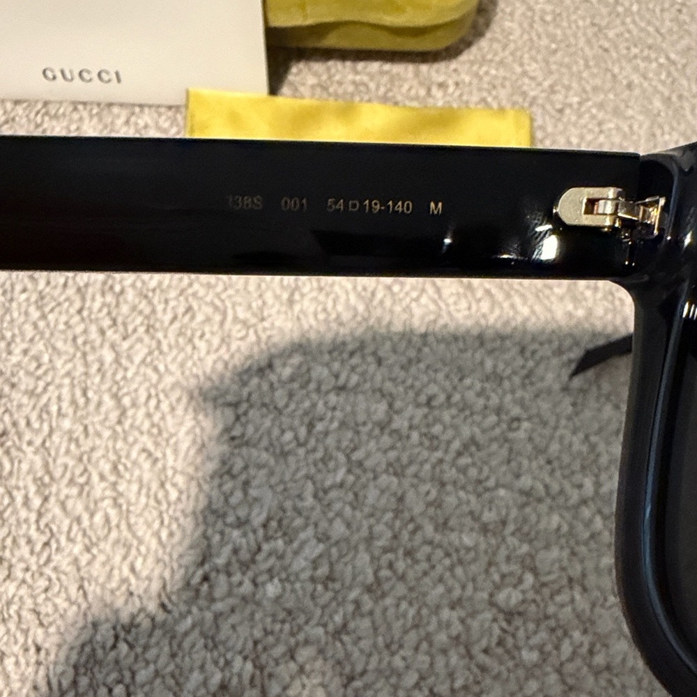 Gucci Sunglasses GG1338S 001 Black Gray - Picture 3 of 11